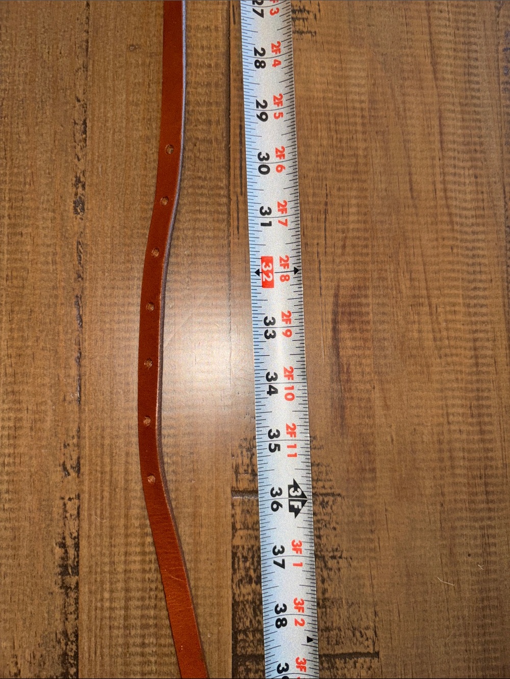 J. Crew Classic Brown Leather Waist Belt with Gold Buckle size small EUC! - Picture 3 of 6